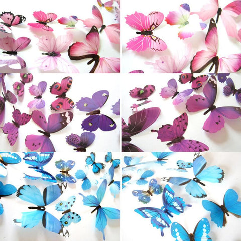 3D Butterfly Wall Decal