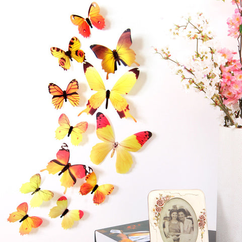 3D Butterfly Wall Decal